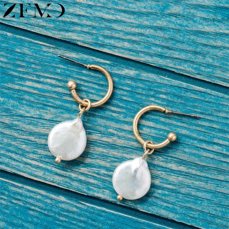 ZEMO Korean Natural Baroque Stone Pearl Dangling Earrings Women's Rose Gold Alien Shape Drop Earrings Unique Design Ear Jewelry
ZEMO Korean Natural Baroque Stone Pearl Dangling Earrings Women's Rose Gold Alien Shape Drop Earrings Unique Design Ear Jewelry