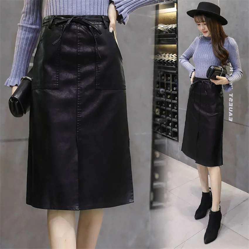 20 New Women PU Skirts Autumn Winter Female High Waist Split-ends Skirts A-line Skirts Fashion Joker Package Hip Skirt WZ033
20 New Women PU Skirts Autumn Winter Female High Waist Split-ends Skirts A-line Skirts Fashion Joker Package Hip Skirt WZ033