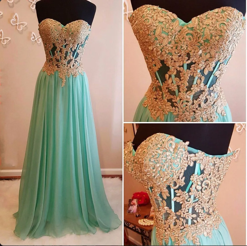 A Line Sweetheart Sleeveless Off The Shoulder Gold Lace Appliques Real Sample Party Occasion Formal Long Evening Dresses
A Line Sweetheart Sleeveless Off The Shoulder Gold Lace Appliques Real Sample Party Occasion Formal Long Evening Dresses