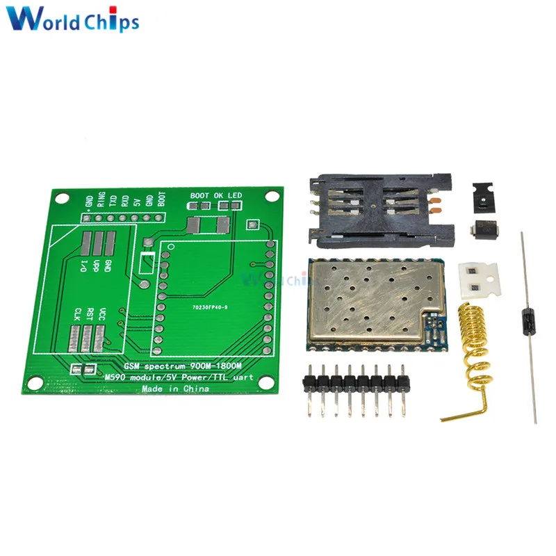 Модуль M590E GSM GPRS 900 1800 м SMS сообщения наборы сделай сам стандарт M590 в инструкции