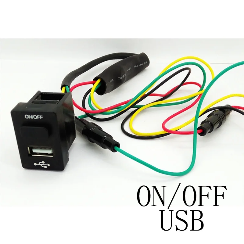 1 шт. USB Зарядное устройство автомобиля разъем Напряжение Дисплей Температура