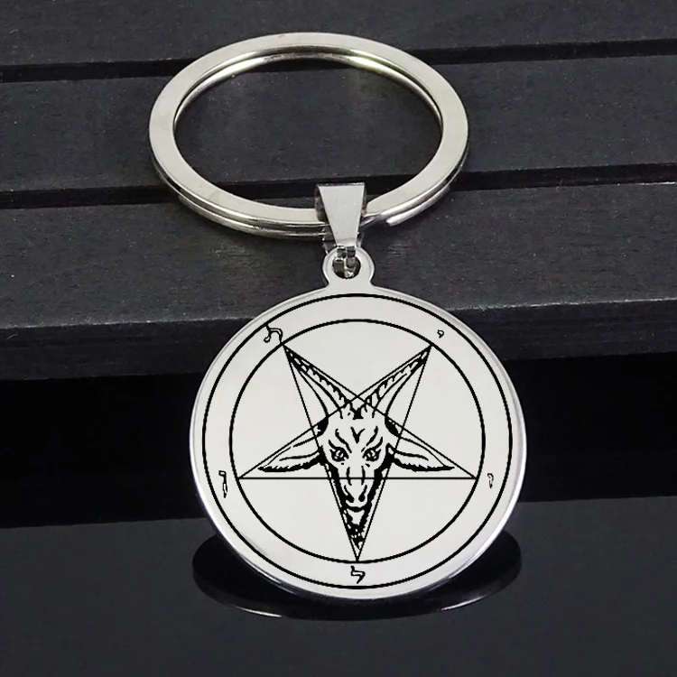 Creativity Stainless Steel Jewelry Sigil of Baphomet Pendant Keychain Seals Of The Seven Archangels Dropshipping YP6719
Creativity Stainless Steel Jewelry Sigil of Baphomet Pendant Keychain Seals Of The Seven Archangels Dropshipping YP6719