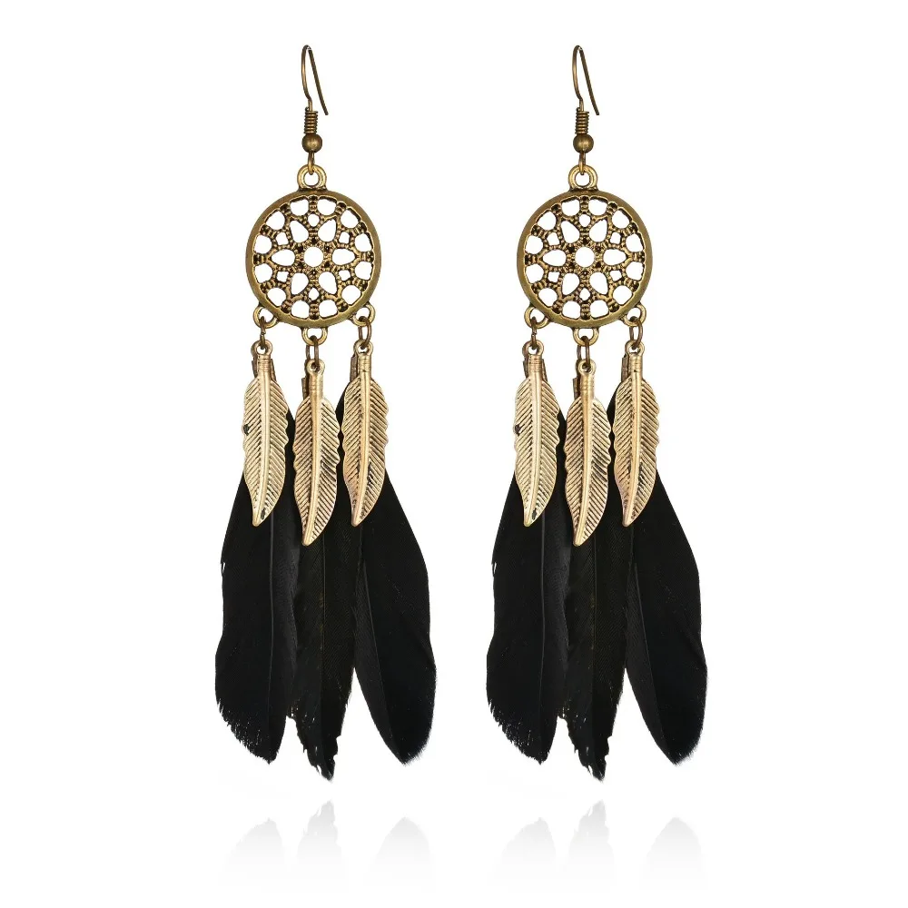 Stylish Bohemia Earrings Feather Long Design Dream Catcher Earrings for Women Jewelry Feather Ornaments Earring Oorbellen Bijoux
Stylish Bohemia Earrings Feather Long Design Dream Catcher Earrings for Women Jewelry Feather Ornaments Earring Oorbellen Bijoux