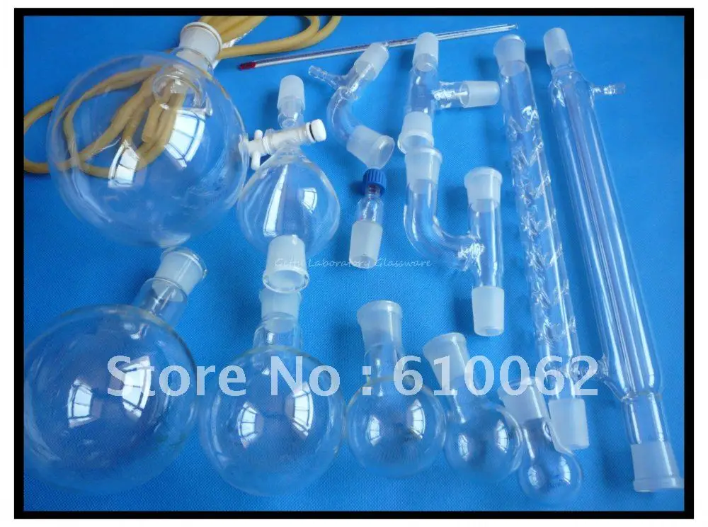 Free Shipping, Laboratory Lab Glassware Kit, Joints all 24/29 (Borosilicate Glass 3.3)
Free Shipping, Laboratory Lab Glassware Kit, Joints all 24/29 (Borosilicate Glass 3.3)