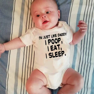 Summer Baby Boys Girls Bodysuit I Am Just Like Daddy PrintedPlaysuits Newborn Baby Soft Outfits 0-24 M Fashion Wear
Summer Baby Boys Girls Bodysuit I Am Just Like Daddy PrintedPlaysuits Newborn Baby Soft Outfits 0-24 M Fashion Wear