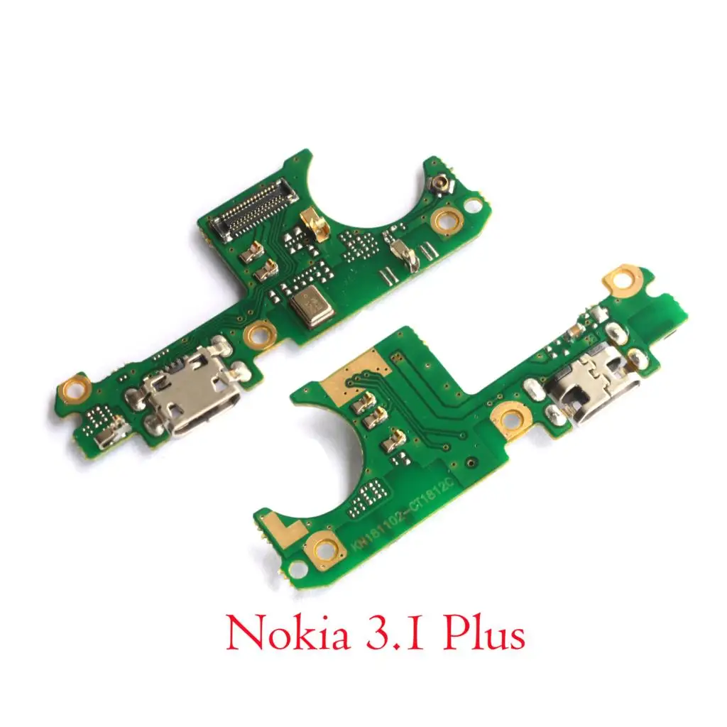 Фото Для Nokia 3 1 Plus Micro USB зарядное устройство гибкий кабель/Micro порт для зарядки|Шлейфы