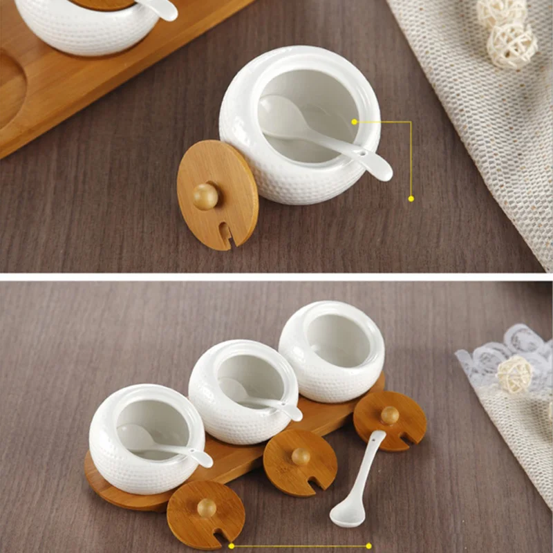 Ceramic Spice Bootles Jars Condiment Boxes Seasoning Container Spoons Lid Tray Bamboo Kitchen Organization Accessories Supplies
Ceramic Spice Bootles Jars Condiment Boxes Seasoning Container Spoons Lid Tray Bamboo Kitchen Organization Accessories Supplies