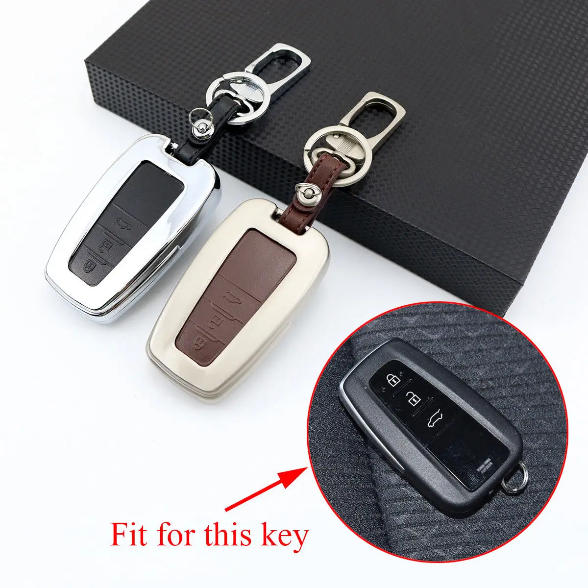 Metal Smart Key Ring Case Cover Fit For Toyota Camry 2018 3 Buttons Key Shell Bag Holder Trim Accessories
Metal Smart Key Ring Case Cover Fit For Toyota Camry 2018 3 Buttons Key Shell Bag Holder Trim Accessories