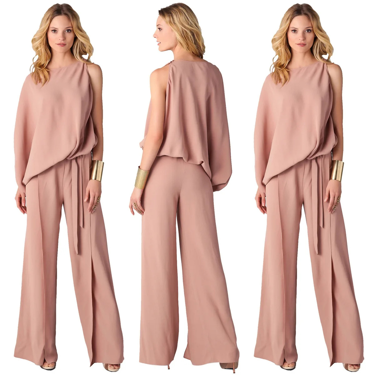 MAYFULL S-3XL women elegant loose sashes rompers jumpsuit lady spring long pink office work fromal jumpsuit brand PLUS SIZE
MAYFULL S-3XL women elegant loose sashes rompers jumpsuit lady spring long pink office work fromal jumpsuit brand PLUS SIZE