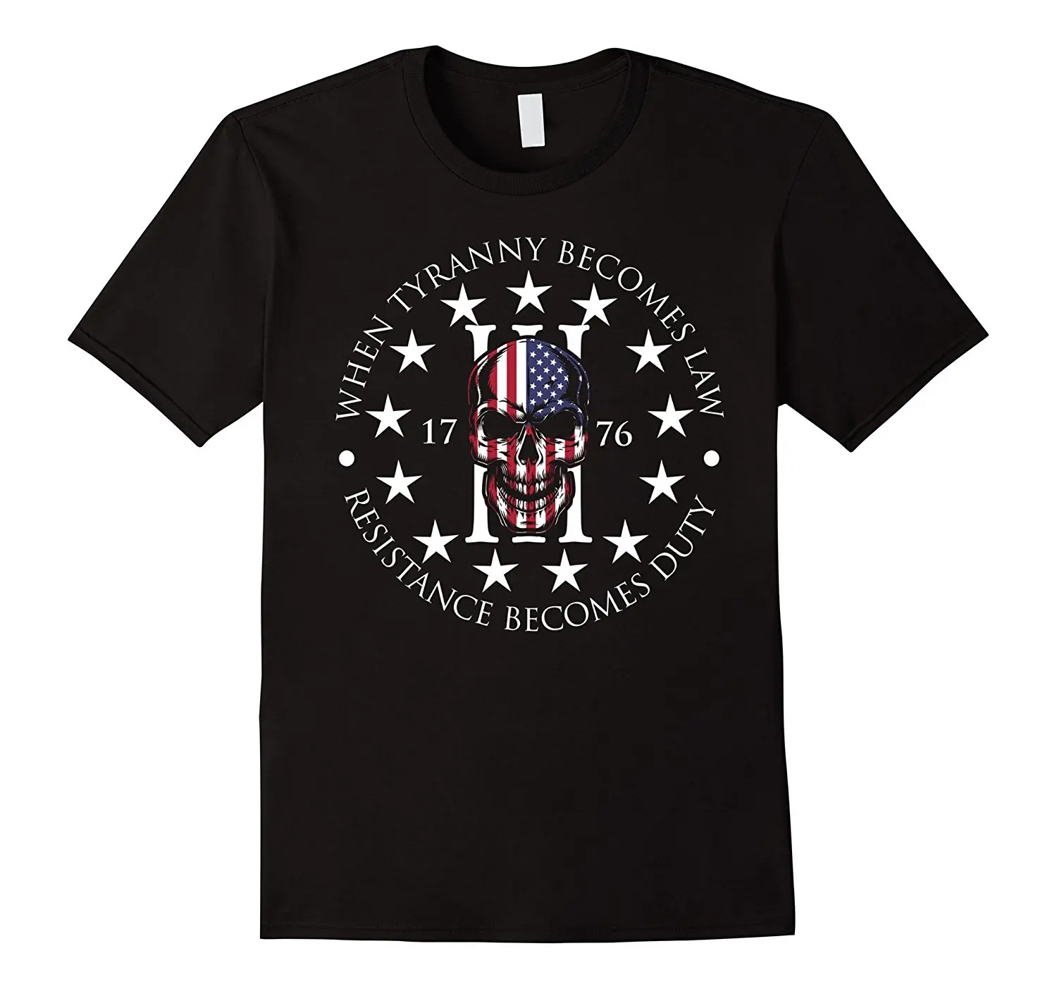2019 New Summer Casual Tee Shirt When Tyranny Becomes Law Three Percenter T-Shirt