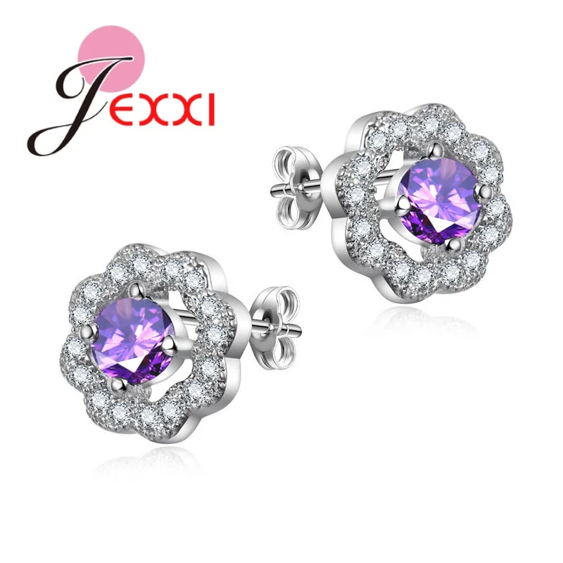 Charm Flower Hollow Design Stud For Ladies 925 Sterling Silver Fashion Earrings With Shiny Colorful Cubic Zirconia
Charm Flower Hollow Design Stud For Ladies 925 Sterling Silver Fashion Earrings With Shiny Colorful Cubic Zirconia