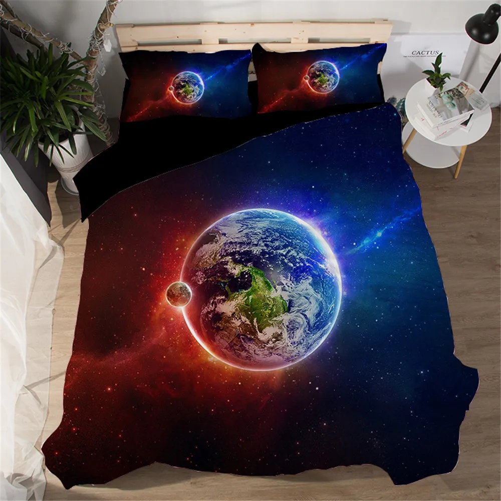 Outer Space Star Earth Night 3D Galaxy Blue Beige boys Bedding Set 3/4pcs Full Queen King Size Duvet Cover Bedlinen pillowcase
Outer Space Star Earth Night 3D Galaxy Blue Beige boys Bedding Set 3/4pcs Full Queen King Size Duvet Cover Bedlinen pillowcase