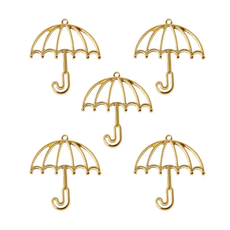 5 Pieces/Set Open Bezel Setting UV Resin Blank Gold Umbrella Resin Frame with Loop for DIY Arts Crafts Jewelry Making
5 Pieces/Set Open Bezel Setting UV Resin Blank Gold Umbrella Resin Frame with Loop for DIY Arts Crafts Jewelry Making
