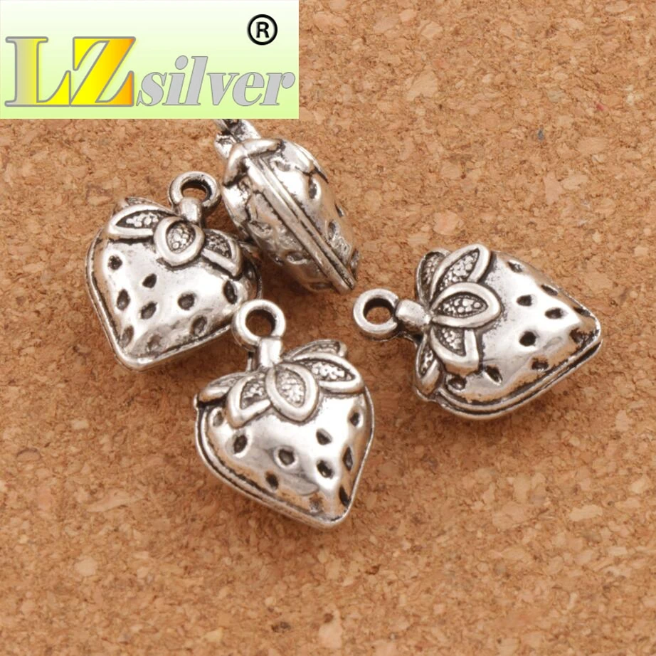 3D Strawberry Fruit Charm Beads 14.5x20mm 9pcs zinc alloy Pendants Fashion Jewelry DIY L937
3D Strawberry Fruit Charm Beads 14.5x20mm 9pcs zinc alloy Pendants Fashion Jewelry DIY L937