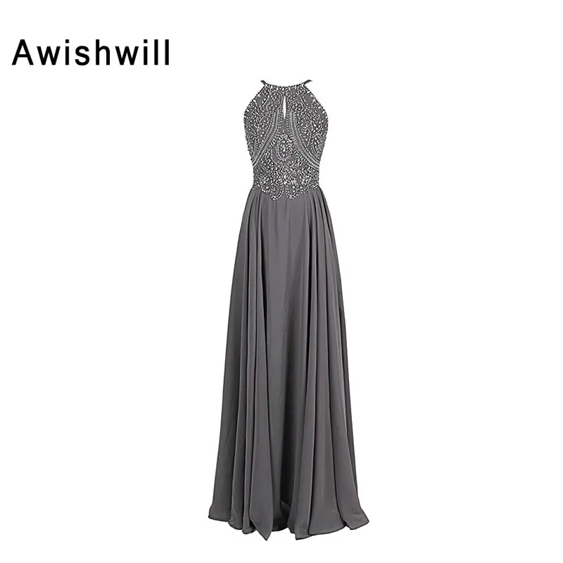 Real Picture Sexy Open Back Floor Length Beadings Chiffon Modest Mother of The Bride Dress Gray Color Long Dresses Evening
Real Picture Sexy Open Back Floor Length Beadings Chiffon Modest Mother of The Bride Dress Gray Color Long Dresses Evening