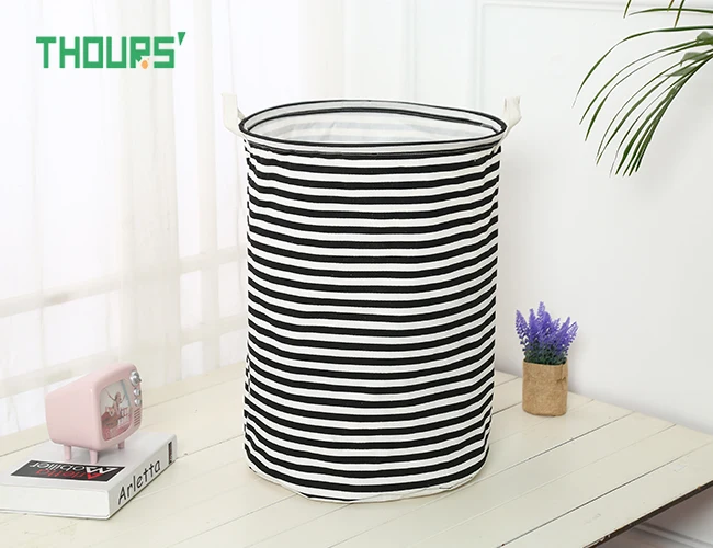 Thours Striped letters Folding Canvas Laundry Basket Large Dirty Clothes Storage Hamper Home Sundries Kid Toys Storage Bin
Thours Striped letters Folding Canvas Laundry Basket Large Dirty Clothes Storage Hamper Home Sundries Kid Toys Storage Bin