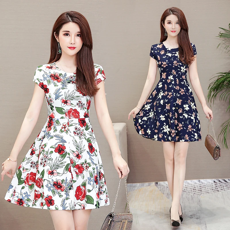 2019 summer mother loaded Plus size M-3XL short-sleeved printed dress O-Neck sexy women clothing dress middle-aged casual dress
2019 summer mother loaded Plus size M-3XL short-sleeved printed dress O-Neck sexy women clothing dress middle-aged casual dress