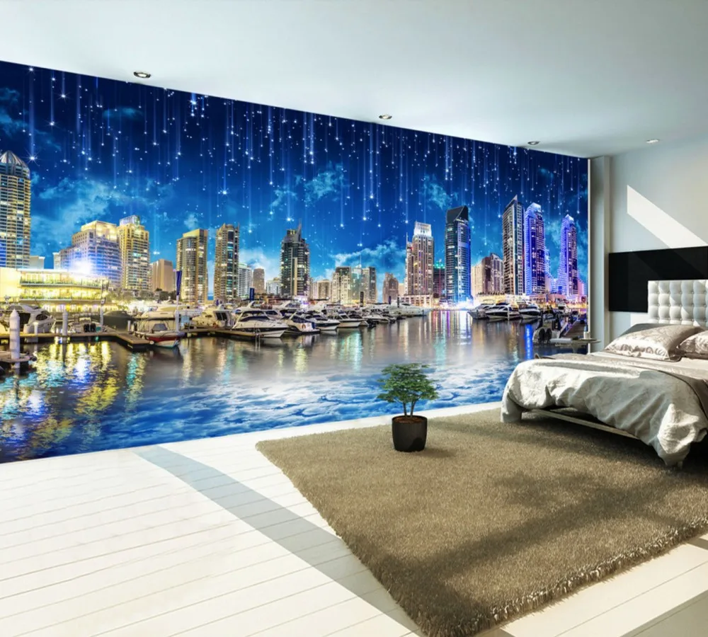 Free Shipping Ultra HD Night City Night City Landscape Panorama TV Wall Restaurant Custom 3d Wallpaper High-Rise Building Mural
Free Shipping Ultra HD Night City Night City Landscape Panorama TV Wall Restaurant Custom 3d Wallpaper High-Rise Building Mural