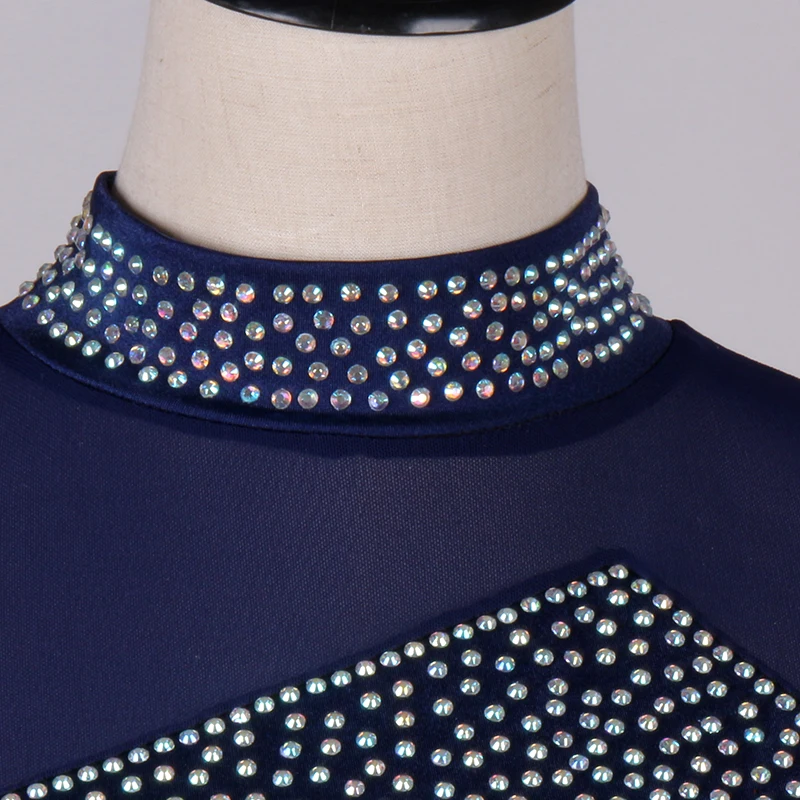 Ballroom Dance Dresses Lady Long Sleeve blue white Tango Waltz dress Women Ballroom Dance Competition strass rhinestone Q041
Ballroom Dance Dresses Lady Long Sleeve blue white Tango Waltz dress Women Ballroom Dance Competition strass rhinestone Q041