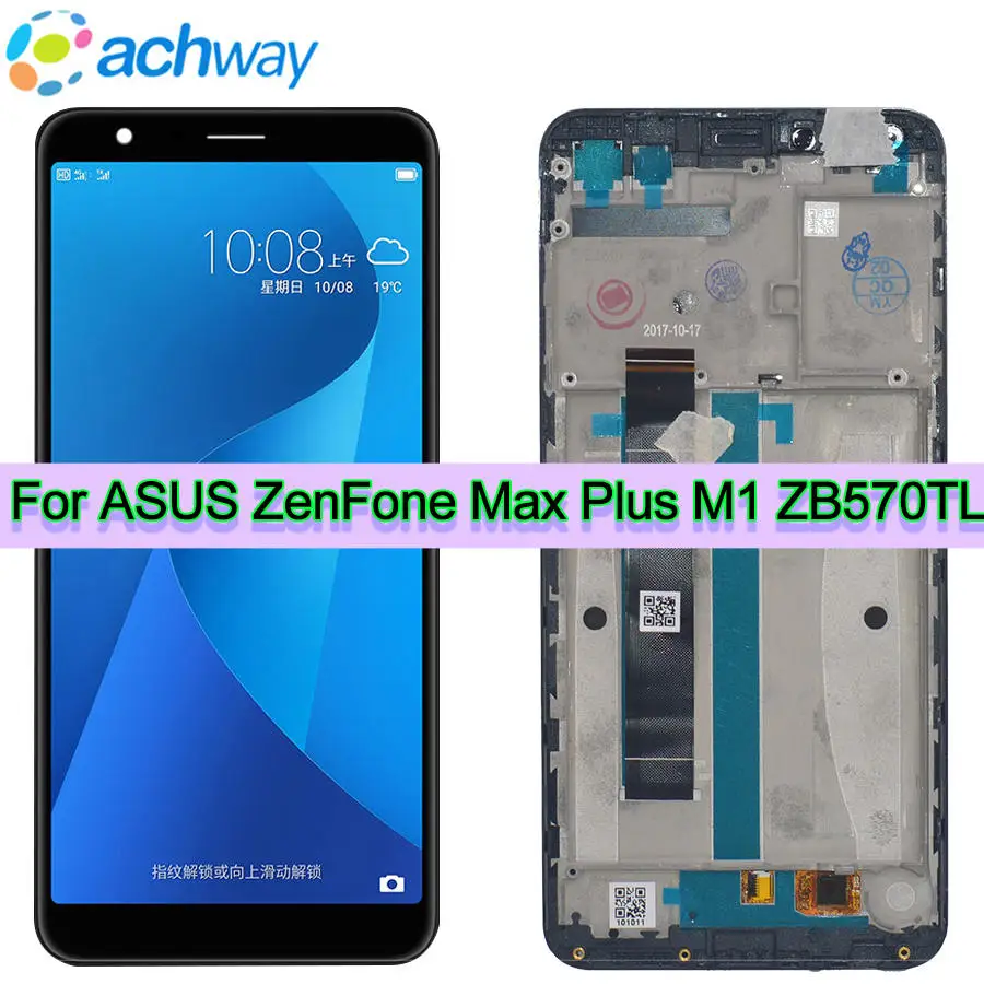 ЖК-дисплей для Asus Zenfone Max Plus X018DC, дисплей с сенсорным экраном и дигитайзером в сборе, с рамкой для замены для ASUS ZB570TL LCD
ЖК-дисплей для Asus Zenfone Max Plus X018DC, дисплей с сенсорным экраном и дигитайзером в сборе, с рамкой для замены для ASUS ZB570TL LCD