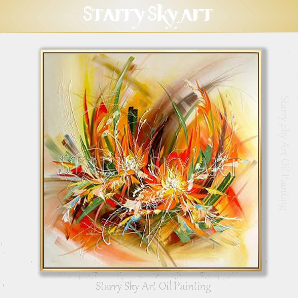 Artist Hand-painted Colorful Abstract Flowers Oil Painting on Canvas Beautiful Colors Abstract Knife Flower Picture Oil Painting
Artist Hand-painted Colorful Abstract Flowers Oil Painting on Canvas Beautiful Colors Abstract Knife Flower Picture Oil Painting