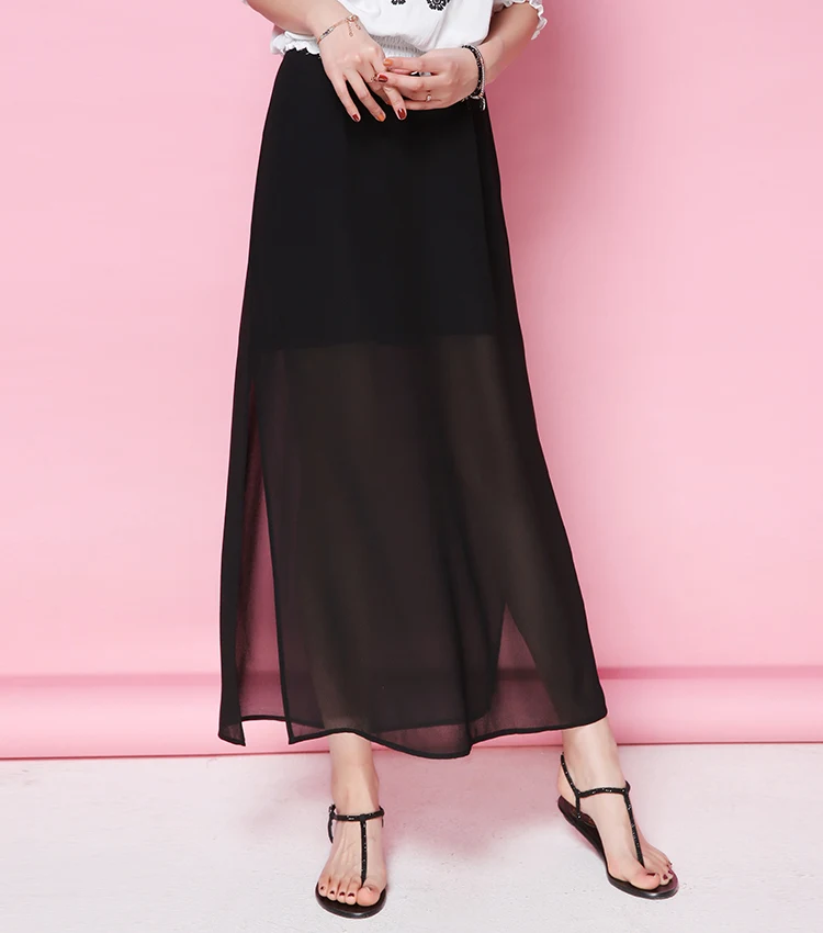 Customize size Elastic waist sexy slit Ladies elegant slim fit chiffon long skirt A line loose skirts 120 colors plus size
Customize size Elastic waist sexy slit Ladies elegant slim fit chiffon long skirt A line loose skirts 120 colors plus size