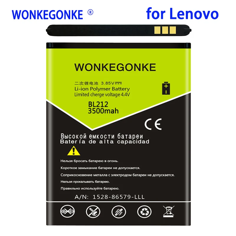 Аккумулятор WONKEGONKE 3500 мАч BL212, сменный литий-ионный аккумулятор для Lenovo a708t A628T A620T S898T S8 A780E
Аккумулятор WONKEGONKE 3500 мАч BL212, сменный литий-ионный аккумулятор для Lenovo a708t A628T A620T S898T S8 A780E