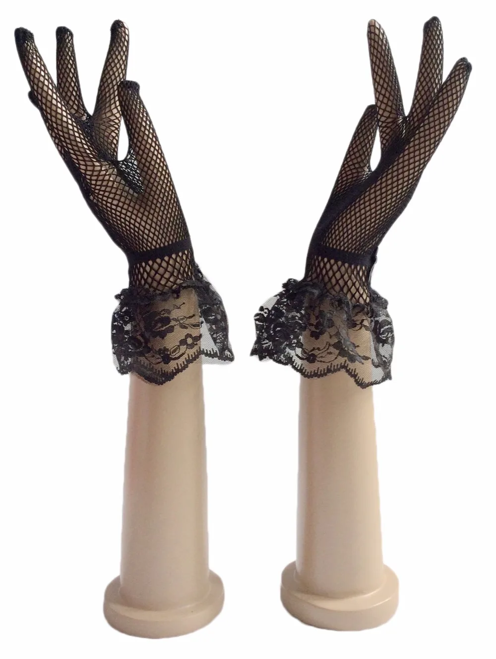 Forevergracedress Beautiful Stunning Real Photo Black White Ivory Lace Bridal Gloves Bride Cheap Wedding Accessories | Свадьбы и