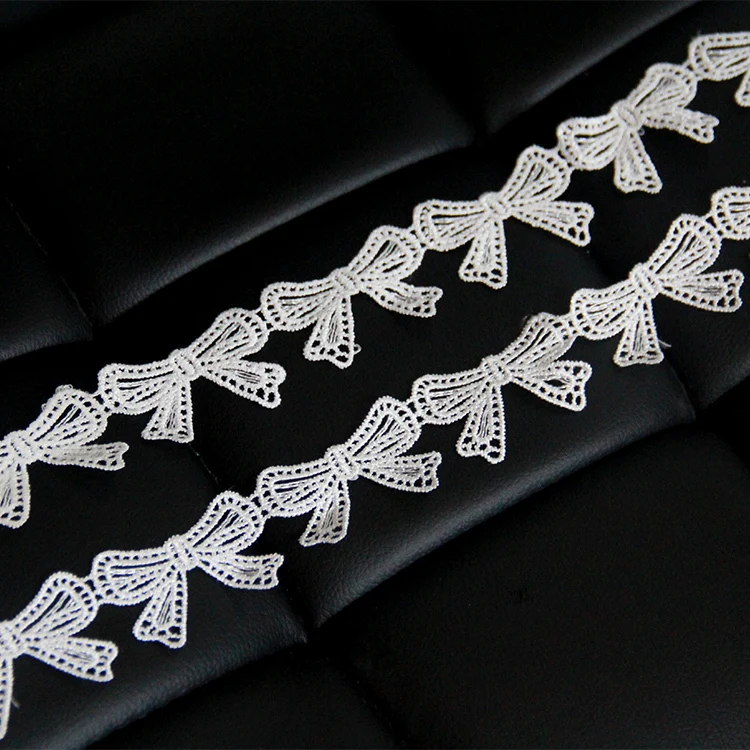 30yards/lot Water Soluble Embroidered Lace Sewing Trim Butterfly Bow Shaped Lace Trimming Ribbon DIY Sewing Craft Accessories
30yards/lot Water Soluble Embroidered Lace Sewing Trim Butterfly Bow Shaped Lace Trimming Ribbon DIY Sewing Craft Accessories