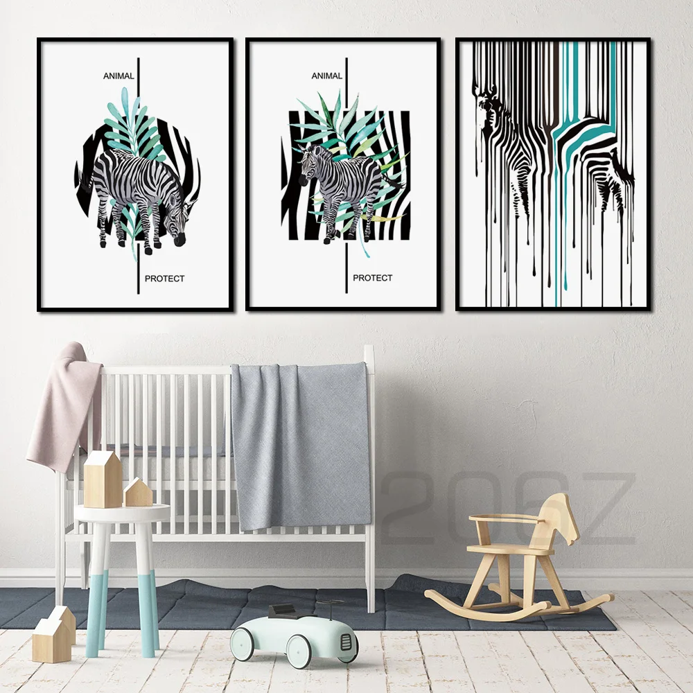 Abstract Cartoon Animal zebra Nordic Posters and Prints Wall Art Canvas Painting Wall Pictures For Living Room Child Room Decor
Abstract Cartoon Animal zebra Nordic Posters and Prints Wall Art Canvas Painting Wall Pictures For Living Room Child Room Decor