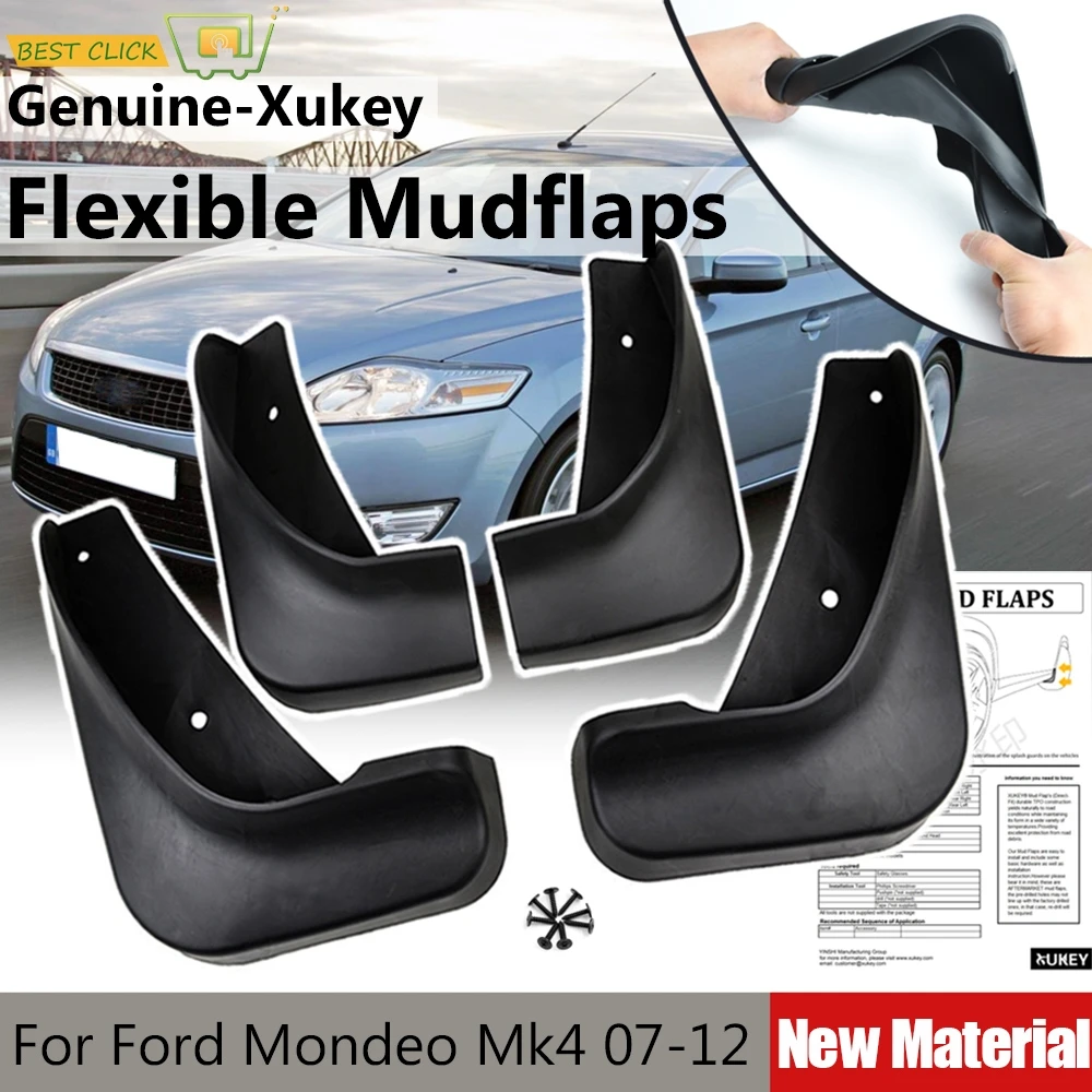 Set Molded Mud Flaps Fit For Ford Mondeo Mk4 2007-2012 Mudflaps Splash Guards Front Rear Mudguards Fender 2008 2009 2010 2011
Set Molded Mud Flaps Fit For Ford Mondeo Mk4 2007-2012 Mudflaps Splash Guards Front Rear Mudguards Fender 2008 2009 2010 2011