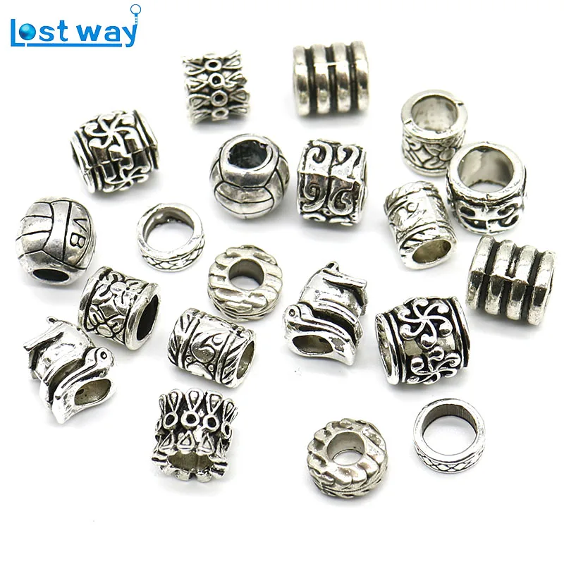 Wholesale 20pcs/lot Mixed Size Tibetan Silver plated European Beads hollow out big hole bead Fit For charm Bracelets Making
Wholesale 20pcs/lot Mixed Size Tibetan Silver plated European Beads hollow out big hole bead Fit For charm Bracelets Making