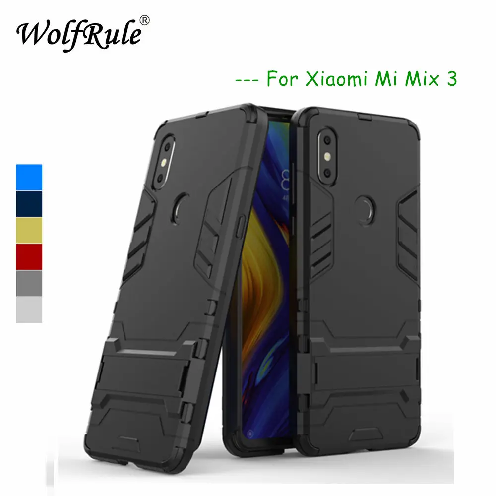 Противоударный чехол для Xiaomi Mi Mix 3, мягкий резиновый + Гибридный Пластиковый Чехол для Xiaomi Mi Mix 3, чехол с держателем и подставкой Xiomi Mi Mix 3
Противоударный чехол для Xiaomi Mi Mix 3, мягкий резиновый + Гибридный Пластиковый Чехол для Xiaomi Mi Mix 3, чехол с держателем и подставкой Xiomi Mi Mix 3