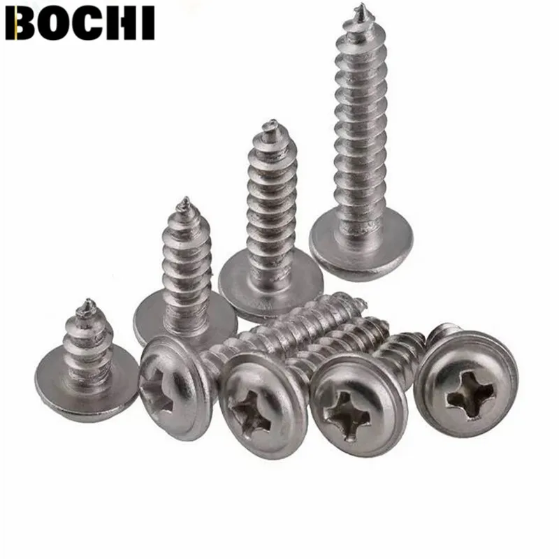 50PCS/LOT Round head M2 M2.3 M2.6 M3 M4 304 stainleess steel self-tapping with Padded screws
50PCS/LOT Round head M2 M2.3 M2.6 M3 M4 304 stainleess steel self-tapping with Padded screws