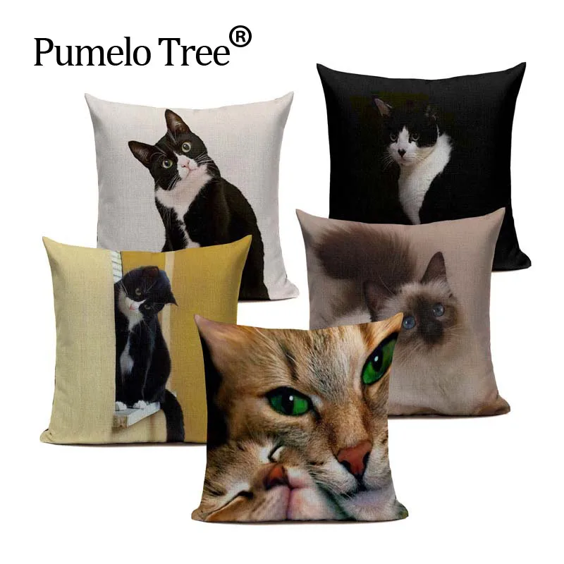 New Linen Pillow Cover Black White Hand painting Yellow Cute Cat kitchen chair Cushion Cover Home Decorative Pillow Case
New Linen Pillow Cover Black White Hand painting Yellow Cute Cat kitchen chair Cushion Cover Home Decorative Pillow Case