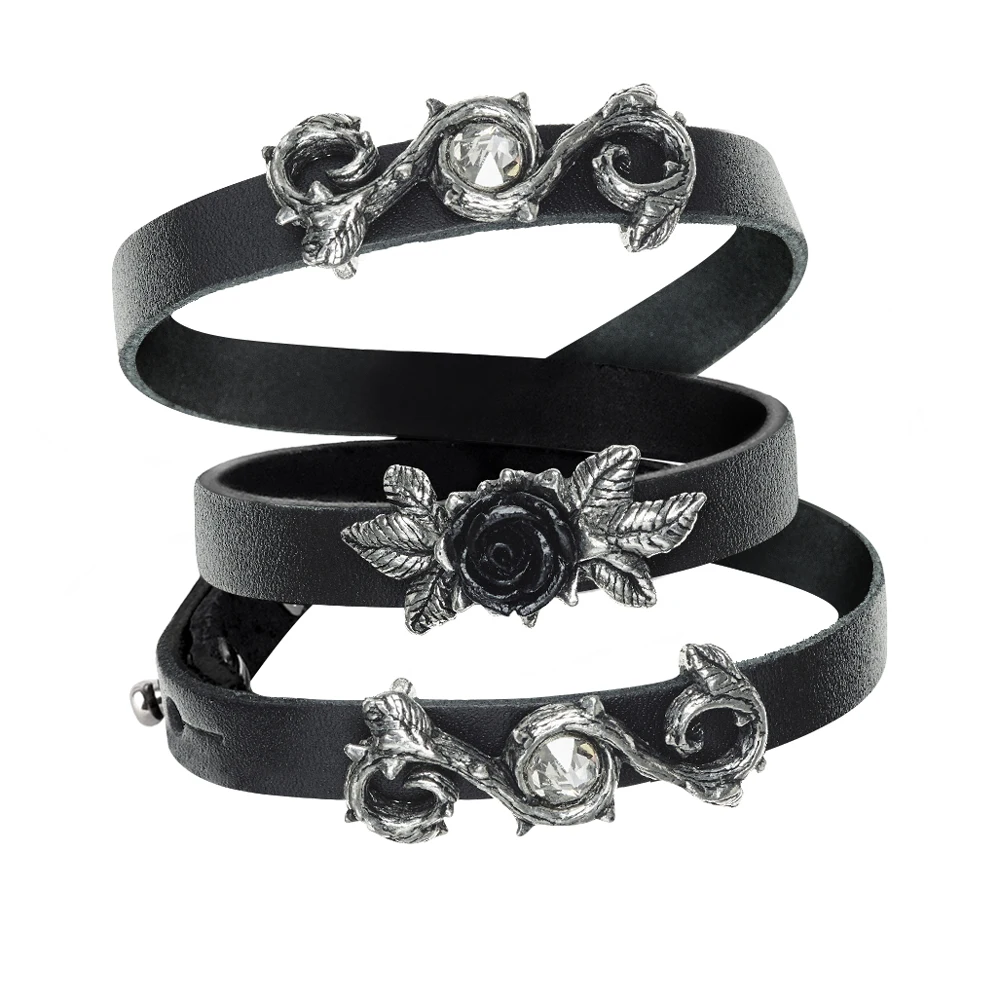 2018 Bracelet Leather Wriststrap Neo-Gothic Rose Men's Bracelet Rose Cross Vintage Bracelet Party Jewelry
2018 Bracelet Leather Wriststrap Neo-Gothic Rose Men's Bracelet Rose Cross Vintage Bracelet Party Jewelry