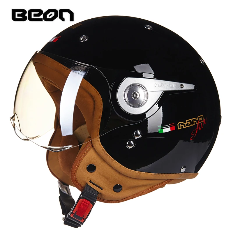 Мотоциклетный шлем BEON B110A, Мужской винтажный шлем для самоката, мотоциклетный шлем в стиле ретро, 3/4
Мотоциклетный шлем BEON B110A, Мужской винтажный шлем для самоката, мотоциклетный шлем в стиле ретро, 3/4