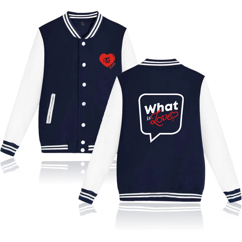 new TWICE what is love printed fashion sport Baseball Jacket men women Hoodies Sweatshirts casual Long Sleeve Jackets coats tops
new TWICE what is love printed fashion sport Baseball Jacket men women Hoodies Sweatshirts casual Long Sleeve Jackets coats tops