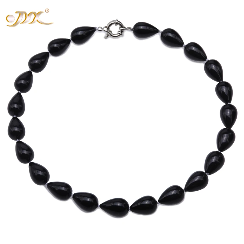 JYX 2019 charming necklace black 12-18.5mm Seashell Pearl Drop shaped Beads Necklace high quality 18" elegant jewelry for women
JYX 2019 charming necklace black 12-18.5mm Seashell Pearl Drop shaped Beads Necklace high quality 18" elegant jewelry for women