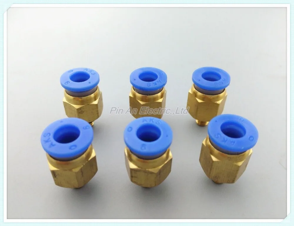 - HIGH QUALITY 10pcs 4mm to M5 Pneumatic Connectors male straight one-touch fittings BSPT PC4-M5
- HIGH QUALITY 10pcs 4mm to M5 Pneumatic Connectors male straight one-touch fittings BSPT PC4-M5