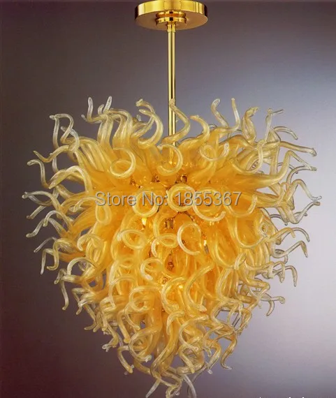 Free Shipping Wonderful Hall Lighting Heart Shape Yellow Murano Glass Chandelier
Free Shipping Wonderful Hall Lighting Heart Shape Yellow Murano Glass Chandelier