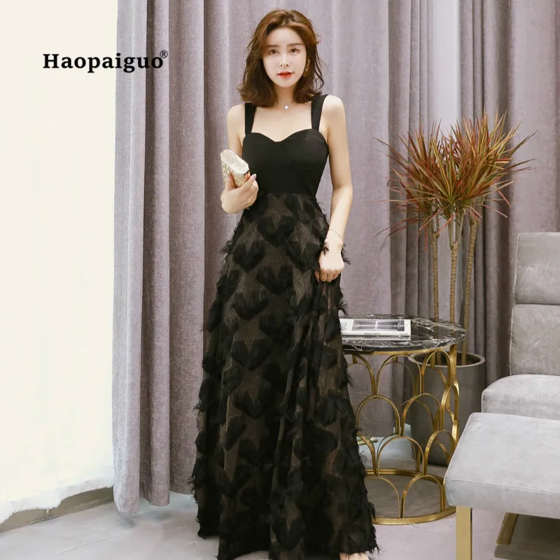 2018 Solid A-line Dress Women Summer Black Spaghetti Strap Sleeveless Strapless Elegant Party Tassel Dress Vintage Club Dresses
2018 Solid A-line Dress Women Summer Black Spaghetti Strap Sleeveless Strapless Elegant Party Tassel Dress Vintage Club Dresses