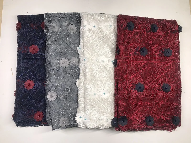 2019 Latest French Nigerian Laces Fabric High Quality Sequins Lace Fabric African Handmade beads Tulle Lace Fabric A19-B2
2019 Latest French Nigerian Laces Fabric High Quality Sequins Lace Fabric African Handmade beads Tulle Lace Fabric A19-B2