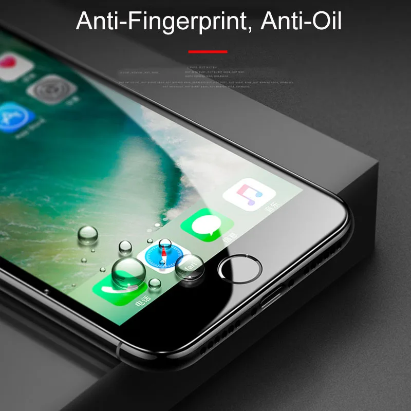 Закаленное стекло 5D Edge для iphone 7 8 Plus X полное покрытие Защитное экрана 6 S Xs |
