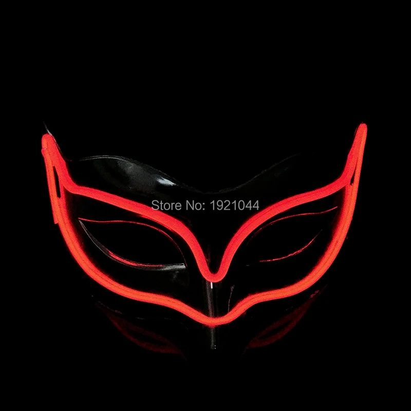Hot Cheap 50pcs Wholesale Half face mask EL Wire Glowing Fox Mask With Sound activated Inverter Halloween Supplies
Hot Cheap 50pcs Wholesale Half face mask EL Wire Glowing Fox Mask With Sound activated Inverter Halloween Supplies