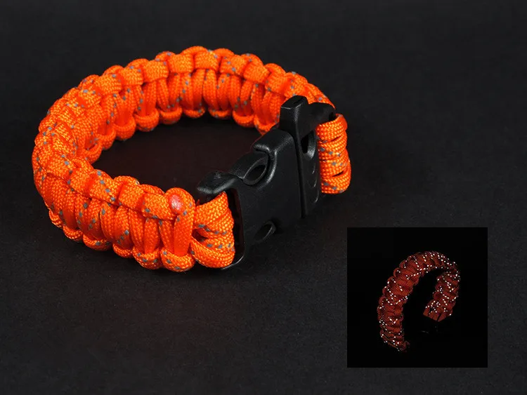 NEW Fluorescent Umbrella rope bracelet 9 core Parachute Cord paracord for Outdoor Climbing Camping Survival tools | Спорт и