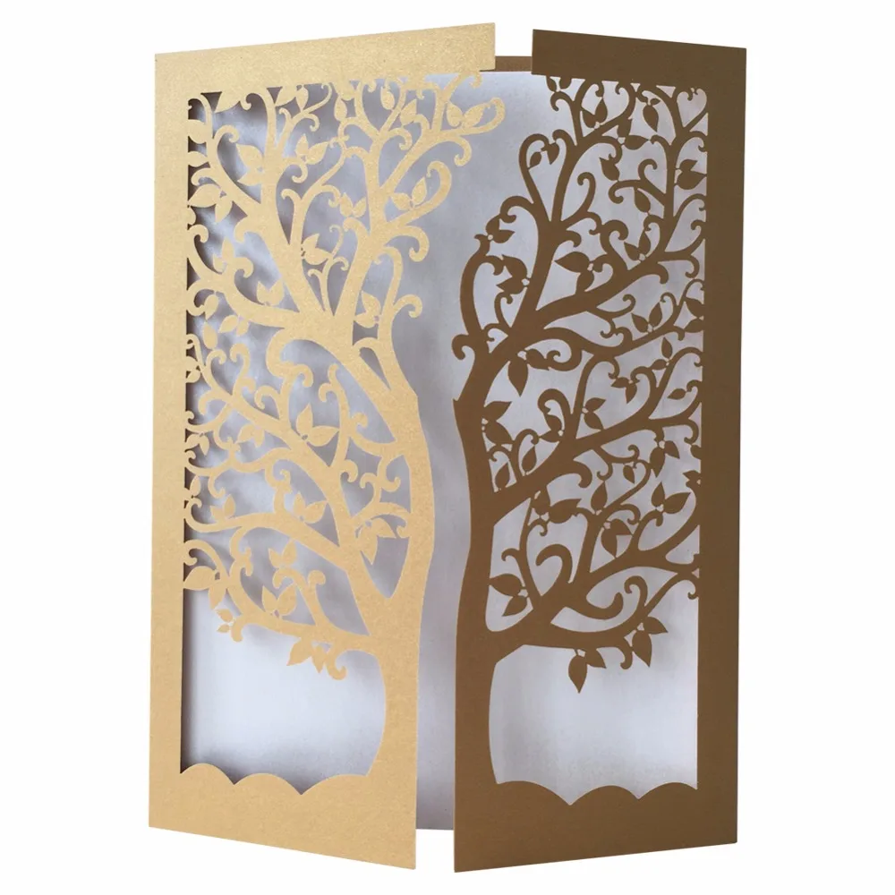 50pcs/lot Hot Chic Tree Design Wedding Party Decoration Paper Craft Laser Cut Wedding Invitation Card Greeting Card with envelop
50pcs/lot Hot Chic Tree Design Wedding Party Decoration Paper Craft Laser Cut Wedding Invitation Card Greeting Card with envelop