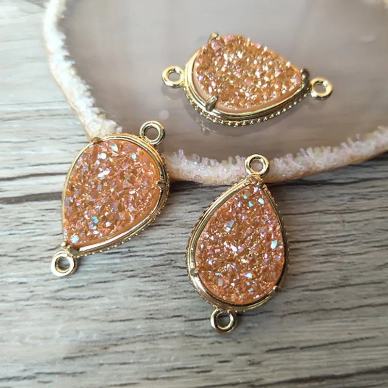 5 шт Шампанское капли воды druse камни Друза Geode кулон разъем двойной залог DIY Изготовление браслет ожерелье ювелирные изделия CT203
5 шт Шампанское капли воды druse камни Друза Geode кулон разъем двойной залог DIY Изготовление браслет ожерелье ювелирные изделия CT203