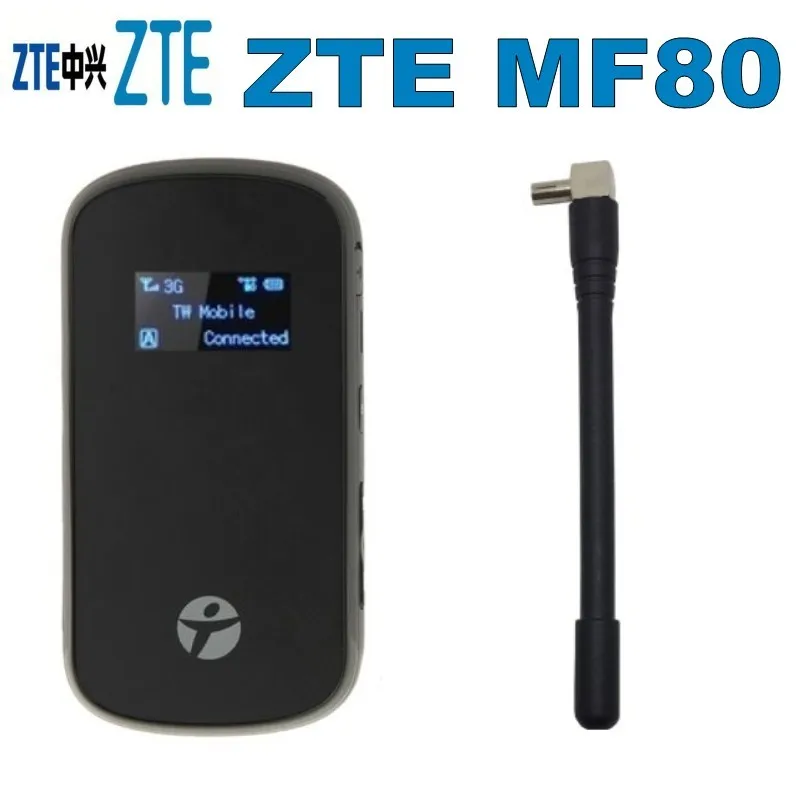 Unlocked ZTE MF80 10 3g portable wireless wifi router with sim card slot with 3g antenna
Unlocked ZTE MF80 10 3g portable wireless wifi router with sim card slot with 3g antenna