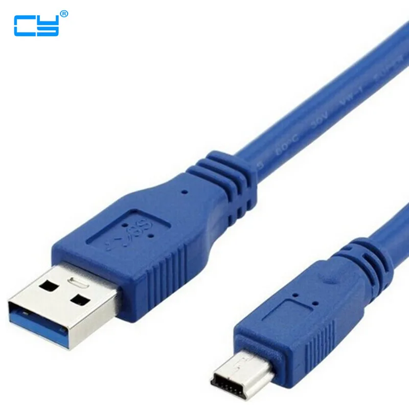 

USB 3.0 A Male AM to Mini USB 3.0 Mini 10pin Male USB3.0 Cable 0.3m 0.6m 1m 1.5m 1.8m 3m 5m 1ft 2ft 3ft 5ft 6ft 10ft 3 5 Meters